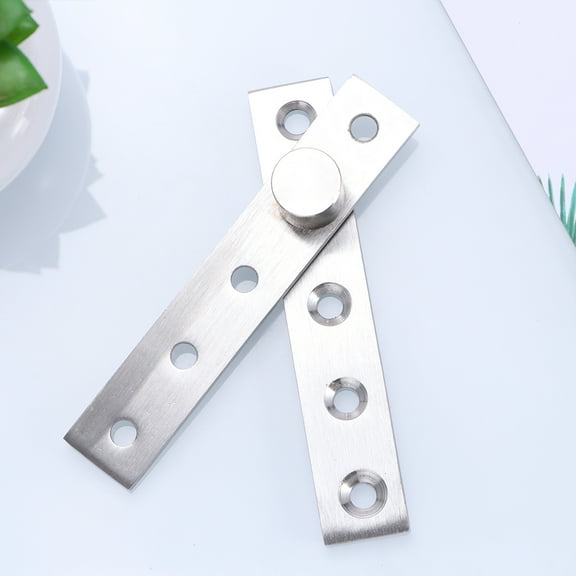 Pivot Hinges 360 Degree Offset Hinges Stainless Steel Door Rotating Hinges Pivot Down Shaft Furniture Hinges for Door Cabinet Cupboard.5X1.95cm