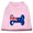 Light Pink, variant on Bone Shaped Australian Flag Screen Print Shirts Baby Blue XS (8)