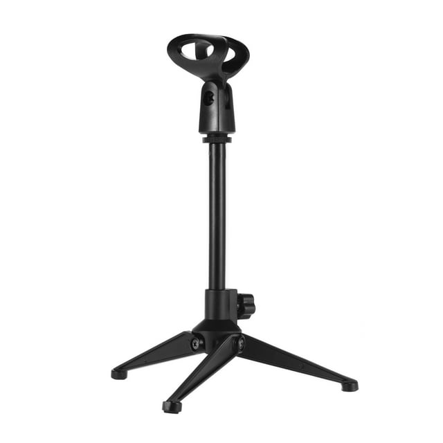 Mini soporte de micrófono de escritorio trípode portátil plegable con ajustable