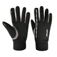 thumbnail image 2 of Jinhomg Touchscreen Biking Gloves Womens Mens Windproof Waterproof Sport Gloves Winter Thick Warm Full Finger Running Cycling Gloves Gray M, 2 of 7