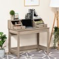 thumbnail image 2 of HOMCOM Modern Computer Desk with Drawers and Shelves, Study Writing Table, 2 of 10