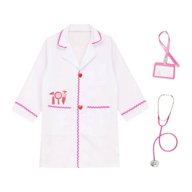 Lipstore Child Role Play Doctor Costume Kids Nurse Outfits for Kindergarten Preschool 160cm