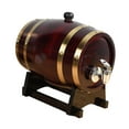 thumbnail image 2 of Barril de madera, cubo de vino, regalo de decoración, Vintage, barril de cerveza, barril de vino para almacenamiento de brandy, licores, mesa familiar 1.5L Retro, 2 of 9