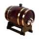 thumbnail image 2 of Barril de madera, barril de cerveza con soporte, decoración vintage, regalo, barril de vino, cubo de vino para entretenimiento de vino 3 litros retro, 2 of 9
