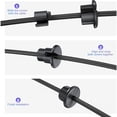 thumbnail image 3 of 4PCS Cable Pass Through Grommets ABS Material 1 Inch Cable Management Sleeve Suitable for Rectangular Satellite V2 Replacement Cable, with Seamless Cable Routing, 3 of 7