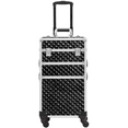 thumbnail image 6 of Yaheetech 3-in-1 Rolling Makeup Train Case with Large Storage & 360° Wheels, Black, 6 of 9