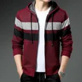 thumbnail image 3 of Cárdigan de punto con bolsillos para hombre, abrigos de manga larga, ropa popular coreana, suéter para hombre, corte holgado, ropa de calle original informal, 3 of 5