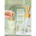 thumbnail image 4 of Ceramic Bathroom Accessories Set, 4-Piece Green Bathroom Set Complete with Soap Dispenser Set, Toothbrush Holder, Tumbler & Soap Dish – Bathroom Sets Accessories for Home, Apartment, Idea, 4 of 4