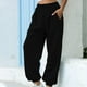 thumbnail image 5 of Pantalones de chándal de de alto atléticos para mujer XL negro grueso Zulema Pantalones holgados de mujer, 5 of 7