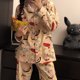 thumbnail image 1 of Conjunto de pijama fino de dibujos animados Sanrio Hellokitty, cárdigan de manga larga, pantalones de estilo japonés Kawaii, ropa de estar por casa, primavera y otoño, 1 of 1