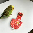 thumbnail image 6 of Cherry Blossom Parrot Diaper Flight Suit, Adjustable Bird Waste Catcher Harness, For Budgie Conure Lovebird Travel (Red Floral)-1, 6 of 6