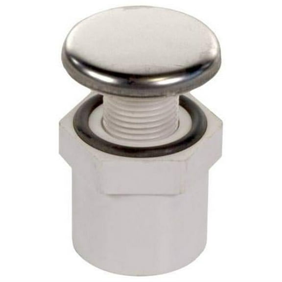 Waterway Plastics 670-2190 1 in. Spigot x 0.75 in. Slip Stainless Steel Air Injector