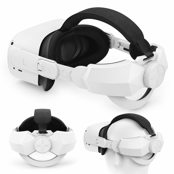 Adjustable Head Strap Compatible with Oculus/Meta Quest 2 VR Headset with Head Cushion,Replacement VR Elite Strap,Enhanced Support and Comfort in VR