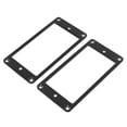thumbnail image 2 of Electric Guitar Pickup Frame, Musical Instrument Accessories Pickup Mounting Ring 2Pcs  For Guitar Pickups Silver,Black,Gold, 2 of 8