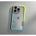 thumbnail image 1 of Dual Color Bumper Case For iPhone 15 14 13 12 Mini 11 16 Pro Max 16 Plus X S XS XR Shockproof Soft Silicone Frame Without Cover tzw, 1 of 7