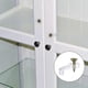 thumbnail image 5 of 100 Pack Glass Retainer Clips Kit Cabinet Glass Clips(transparent ), 5 of 5