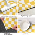 thumbnail image 3 of Yellow White Checkerboard Checkered Pattern Kitchen Rug Mat,Kitchen Runner Rugs Non Skid Washable,Decorative Kitchen Floor Mats for Kitchen,Sink,Laundry,17"X47", 3 of 5