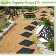 8 Pcs 12 x 12 in Stepping Stone for Garden Rubber Stepping Stone Tile
