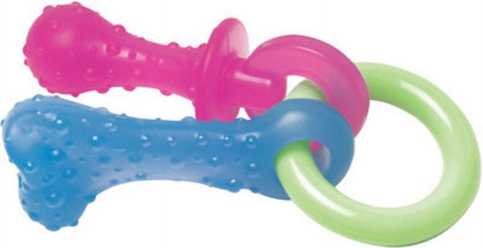 Nylabone Puppy Teething Bacon Flavored Chew Toy for Dental Health