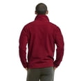 thumbnail image 4 of DailyWear Mens Polar Fleece Quarter Zip Pullover Sweaterr Burgundy, Small, 4 of 4