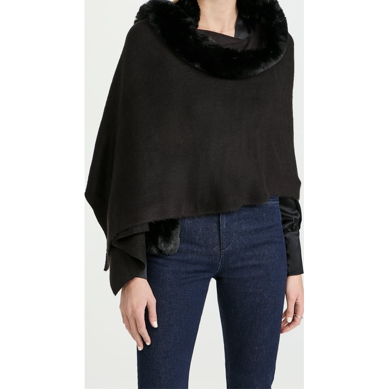 Andrienne Landau faux fur cape Medium fashion ladies