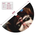 thumbnail image 2 of Lsque Chucky Print Christmas Tree Skirt, Tree Skirt with Ties or Velcro, Perfect for Holiday Decorations, Halloween, and New Year-36", 2 of 7