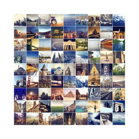 Many Photos of Many Places around the World Print Wall Art By (Best Place To Print Photos)