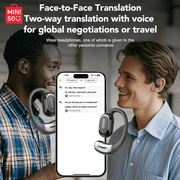 MINISO MS156 Translation Earbuds Real Time Al Translation Open Ear Earphones Support 150 Languages