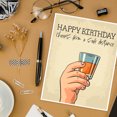 thumbnail image 5 of Koyal Wholesale Happy Birthday Quarantine Jumbo Card, Happy Birthday Cheers From A Safe Distance, Funny Social Distance, 5 of 5