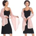 thumbnail image 4 of Pink ,Scarf Women,Shawl , Chiffon Scarf , Women Scarf,Thin Wrap Scarf,175*70cm,Shawls for Evening Dresses,Chiffon Stole,For Bride Wedding Scarf,Soft &, 4 of 5