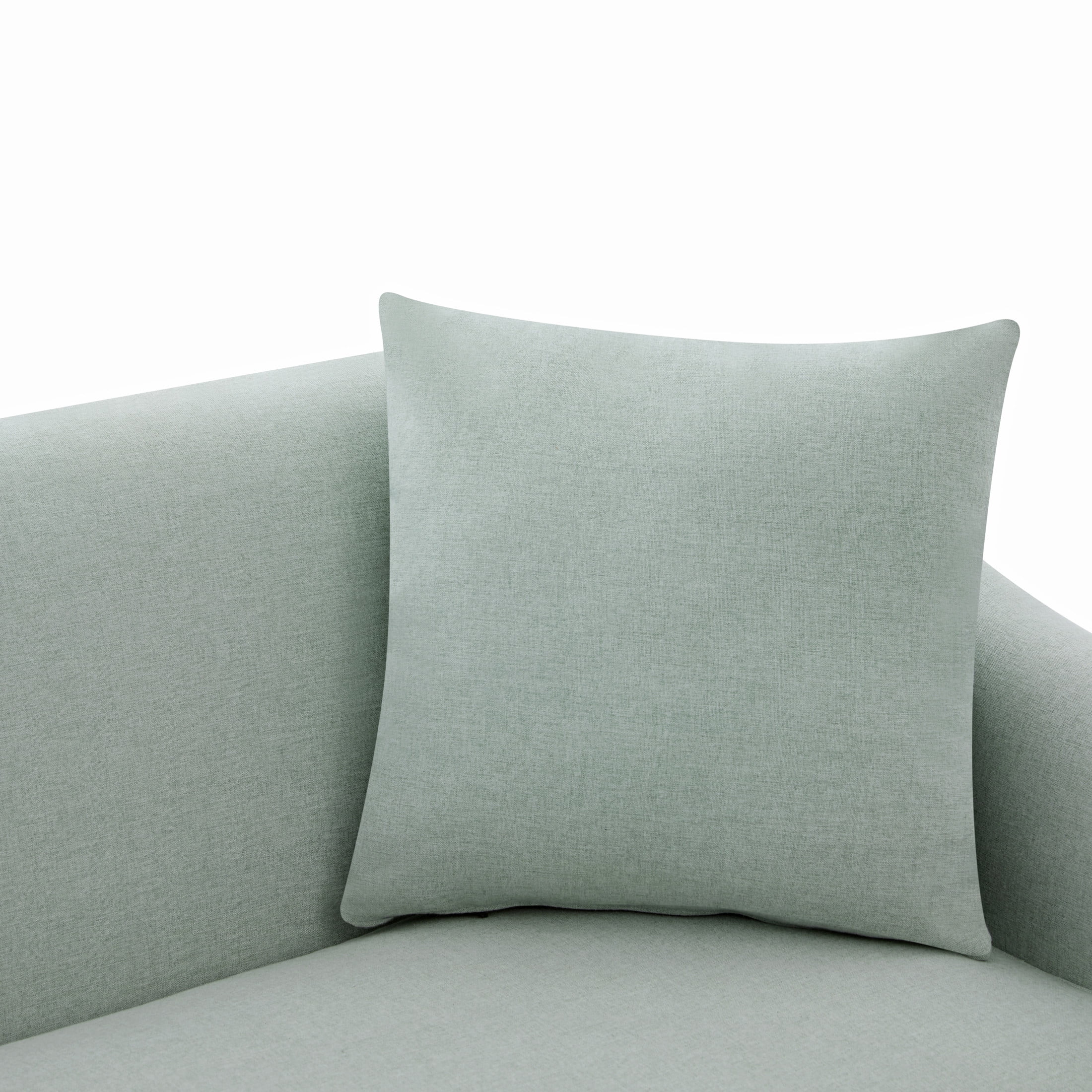 Christopher Knight Home 75.78" Modern Chenille Upholstered 3-Seater Sofa with Throw Pillows, Blue