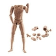 thumbnail image 1 of Figura masculina desnuda, musculosa, articulada, con 28 articulaciones móviles, escala 1:6, de 30 cm. Trigo, 1 of 5