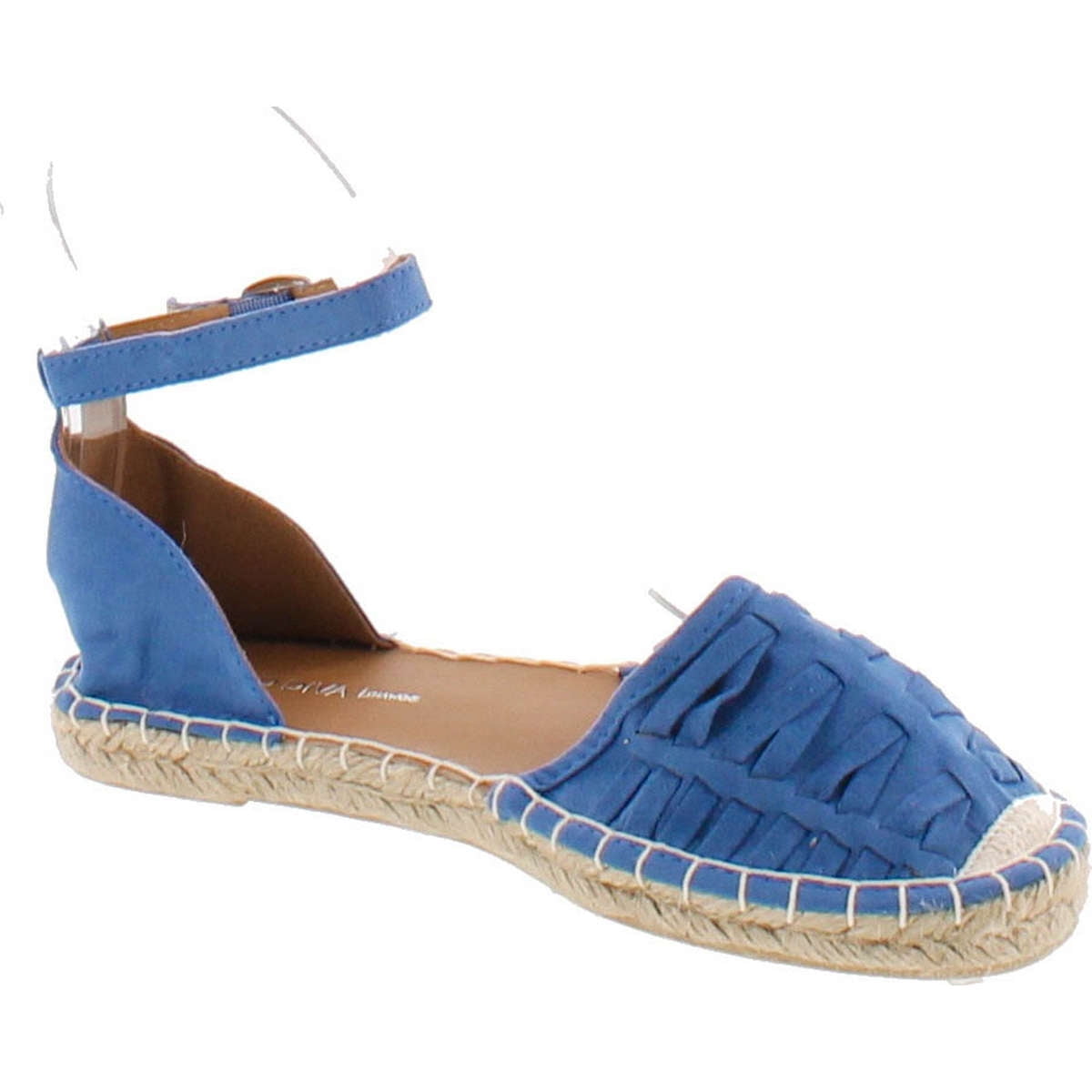 two piece ankle strap flat