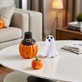 thumbnail image 4 of Halloween Ghost Decor, White Figurines Ghost Statue Halloween Decor Statue ,Cute Sculpture for Gift Props Home Tabletop Decorations, 4 of 6