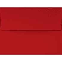 LUXPaper A4 Invitation Envelopes, 4 1/4 x 6 1/4, 60 lb. Holiday Red, 50 Pack