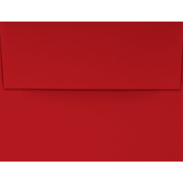 LUXPaper A4 Invitation Envelopes, 4 1/4 x 6 1/4, 60 lb. Holiday Red, 50 Pack