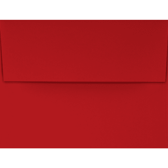 LUXPaper A4 Invitation Envelopes, 4 1/4 x 6 1/4, 60 lb. Holiday Red, 50 Pack