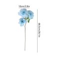 thumbnail image 3 of AUNVITO Artificial 3-Head Peony Flower Stalk Insert, Faux Silk Bloom Floral Pick for Home Vase Table Centerpiece Decor, 1pc, 3 of 6