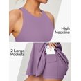 thumbnail image 5 of Le Vechtoo Tennis Dress Womens Athletic Dress Built-in Easy Peezy Shorts & Bra High Neck Adjustable Straps Workout Dresses119, 5 of 12