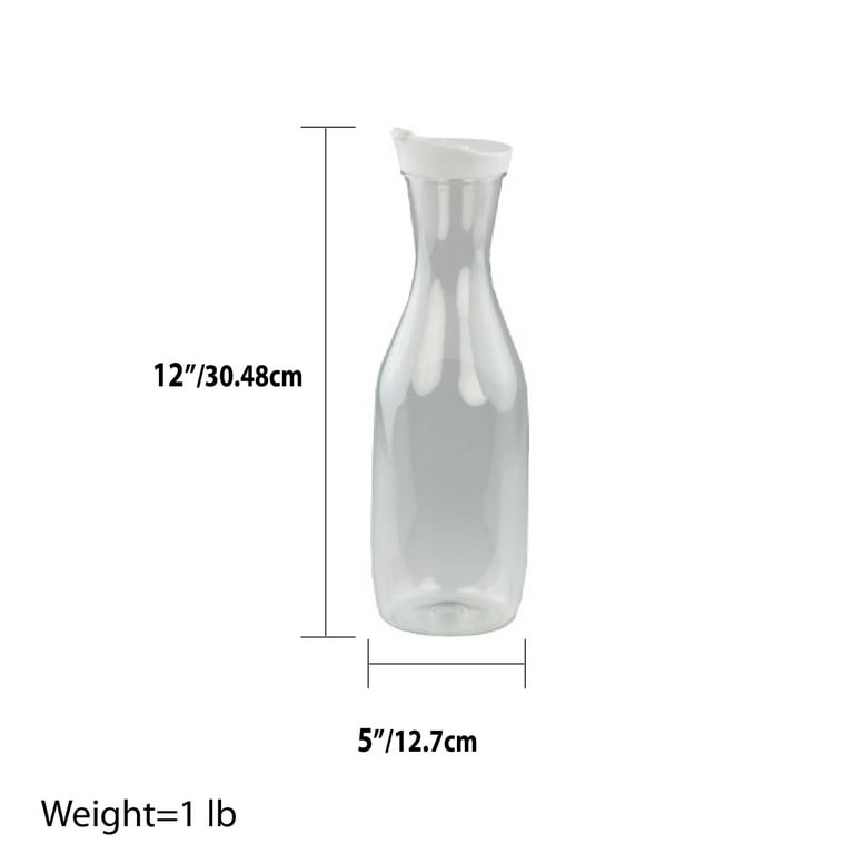 1pc 1270ml Simple Vertical Stripes Glass Water Pitcher With Large Capacity  For Hot & Cold Liquids, Neon Colored And Heat Resistant For Home Use