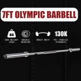 thumbnail image 5 of Olympic Barbell 7FT 45 LB for Weightlifting Power Lifting Weight Barbell 500LB Capacity for Home Fitness, 5 of 6