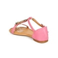 thumbnail image 3 of New Women CHeRISH Flying-5 Leatherette Palm T-Strap Thong Flat Sandal Size, 3 of 5