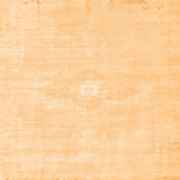 Ahgly Company Indoor Square Persian Orange Traditional Area Rugs, 6' Square