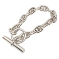 thumbnail image 1 of Pre-Owned Hermes Hermès Chaine d'Ancre Bracelet, MM, 16 Links, Silver 925, Men's and... (Good), 1 of 4