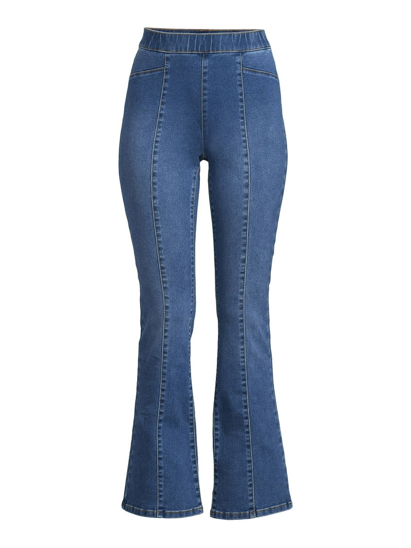 No Boundaries Juniors Seamed Pull On Flare Jeggings, Sizes S