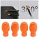thumbnail image 3 of Paquete de 4 fundas de silicona para baquetas (17 x 33 cm) naranja, 3 of 9