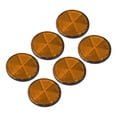 thumbnail image 1 of 6 Pcs Front Reflector Round for Driveway Fence Gate Posts Trailers Safety Reflectors Automobiles Boats Mailboxes Reflector, Self Adhesive Round 57mm, Water Proof, 1 of 7