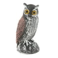 thumbnail image 1 of Escultura de espantapájaros de pájaro de señuelo de búho falso, disuasión de pájaros de búho de plástico, protectores de jardín, decoración de , Baoblaze  estatua de señuelo de búho, 1 of 8
