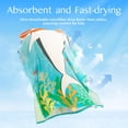 thumbnail image 3 of Toalla de playa Joiedomi para niños con capucha de tiburón de 3 a 10 años con mochila, 3 of 7