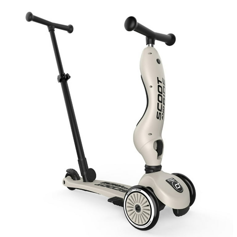Scoot & Ride, Kids Scooter 2-in-1 Highwaykick 1 Push & Go, Ash